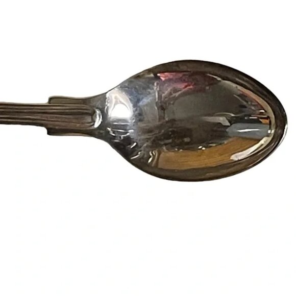 Vtg A1 SHEFFIELD ENGLAND spoons ROCKFORD TRIPLE knives SET of 4 silver plated - Picture 6 of 13